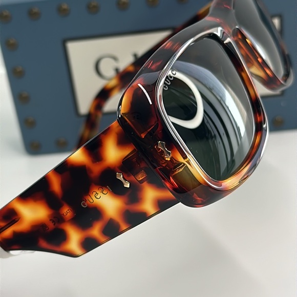 New Authentic GUCCI | GG1080S 003 | HAVANA |SUNGLASSES - Picture 7 of 15